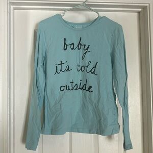 Light blue Christmas long sleeve